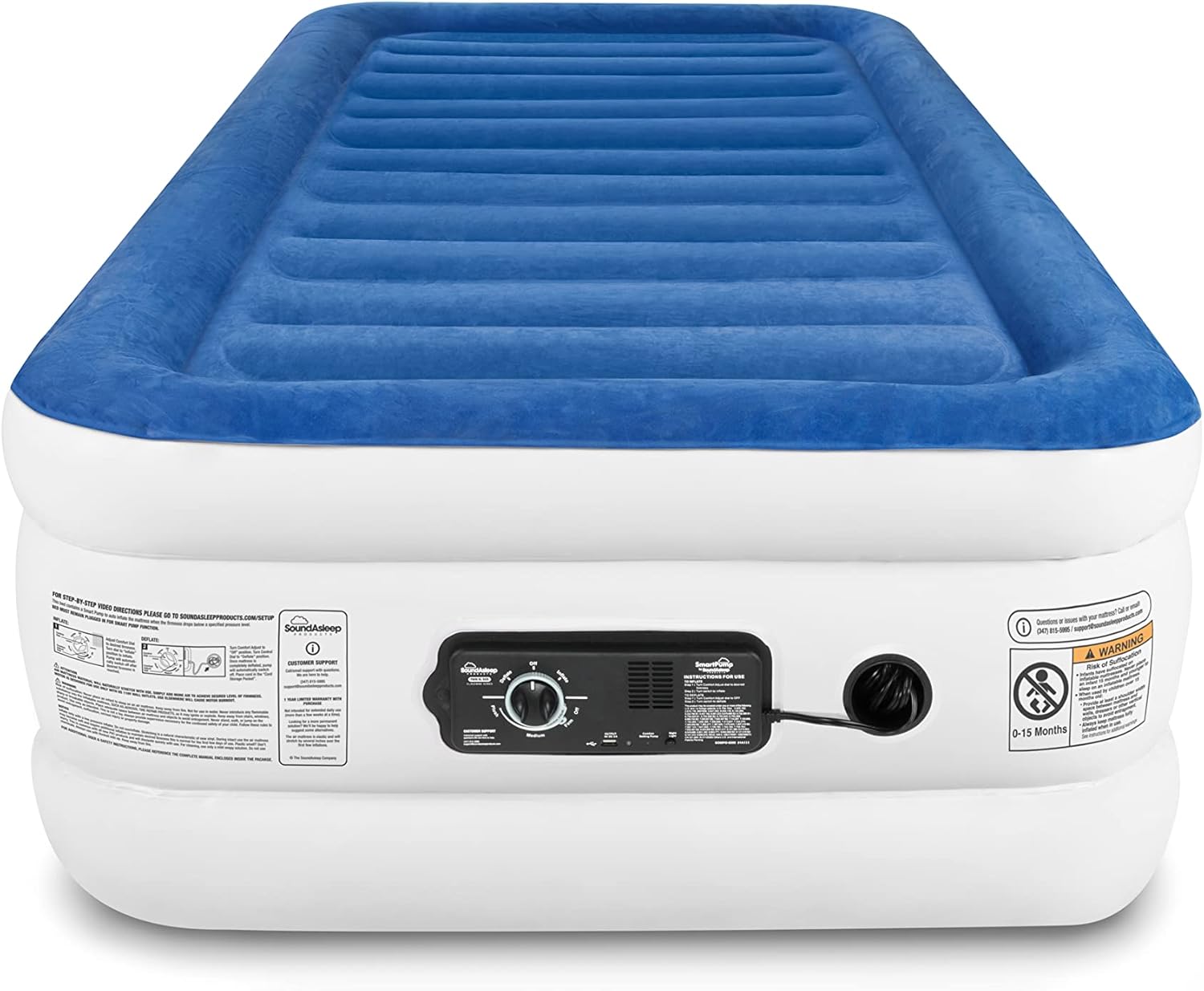 SoundAsleep CloudNine Series Air Mattress with Dual Smart Pump Technology