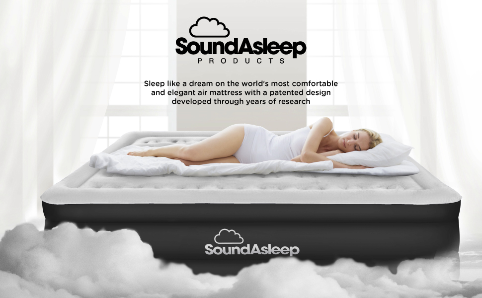 SoundAsleep Dream Series Air Mattress with ComfortCoil Technology & Internal High Capacity Pump