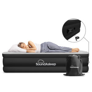 SoundAsleep Dream Series Air Mattress with ComfortCoil Technology & Internal High Capacity Pump