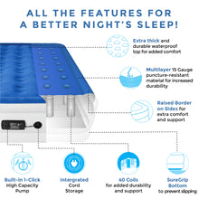 SoundAsleep Dream Series Air Mattress with ComfortCoil Technology & Internal High Capacity Pump