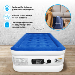 SoundAsleep Dream Series Air Mattress with ComfortCoil Technology & Internal High Capacity Pump