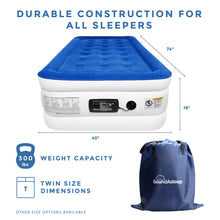 SoundAsleep Dream Series Air Mattress with ComfortCoil Technology & Internal High Capacity Pump